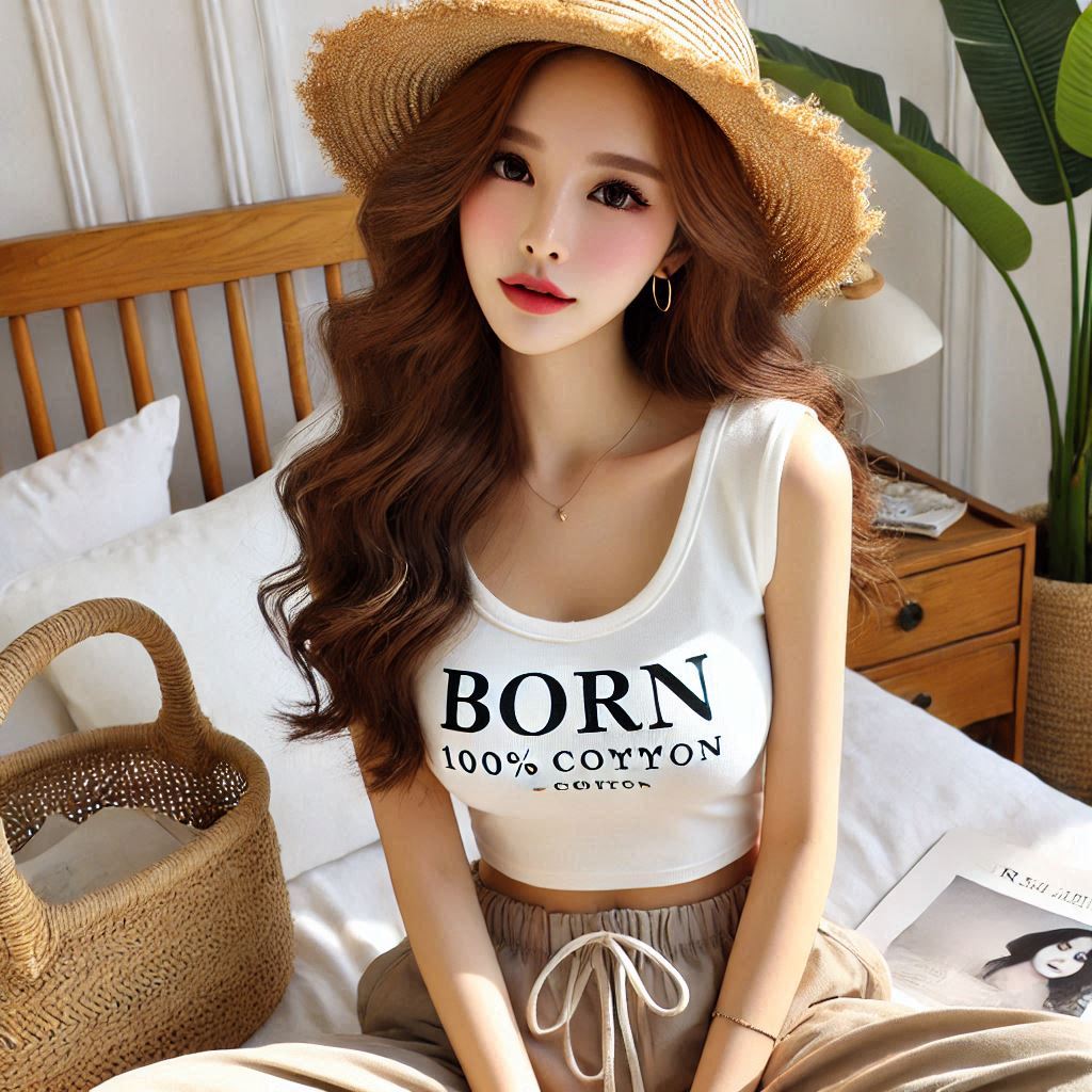 Bornladies Summer 100 Cotton Womens T shirt Bottoming Basic Fashionable Solid Lady Short Sleeve Loose Tops Shirts 230g ㎡ Tops 1